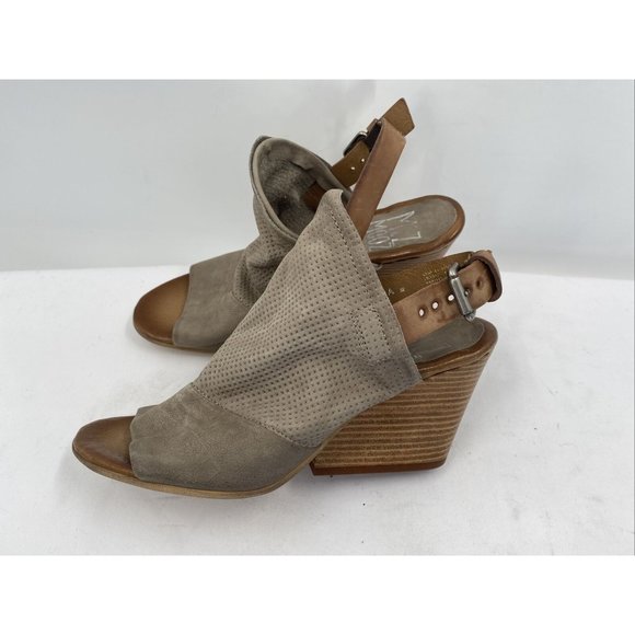MIZ MOOZ KONA Brown Leather Wedge Sandals Shoes Heels Women's Sz 39 NEW - Picture 12 of 12